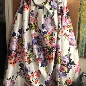 Two piece floral prom dress Size 15